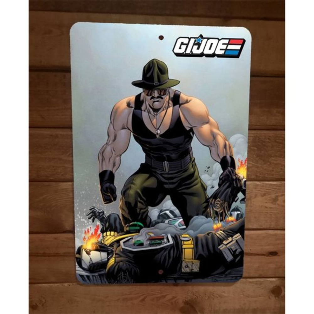 Sergeant Sgt Slaughter 8x12 Metal Wall‎ Sign GI Joe Poster